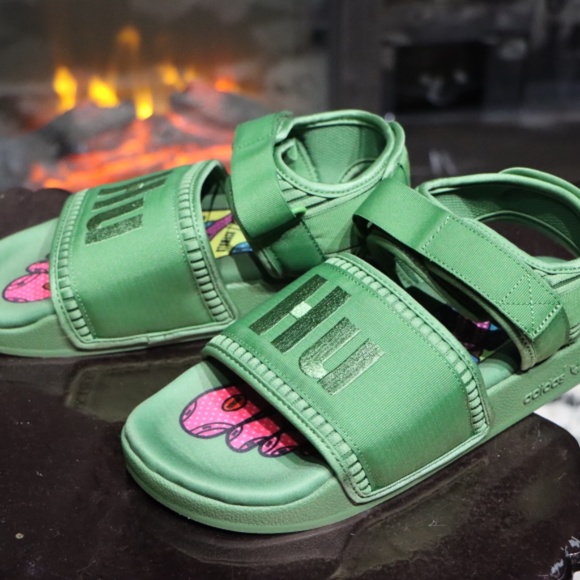 Pharrell Williams PW Adilette 2.0 In TriGreen (Mens 7, Womens 9) main image 8
